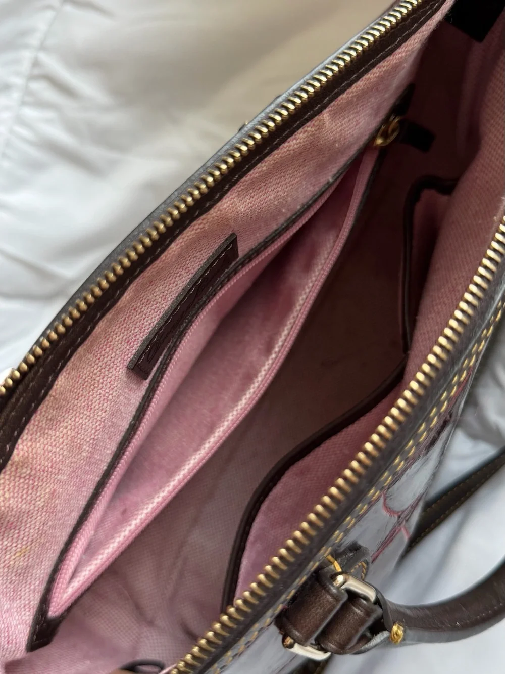 Dooney & Bourke Burgundy Croc-Embossed Satchel w/Removable Wristlet & Wallet Set